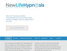 Tablet Screenshot of newlifehypnosis.com